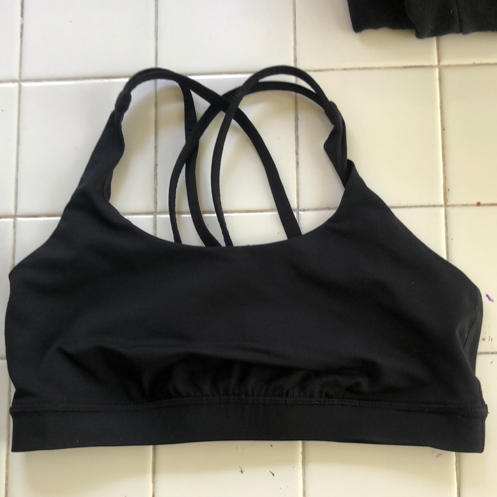 Lululemon, black energy bra!